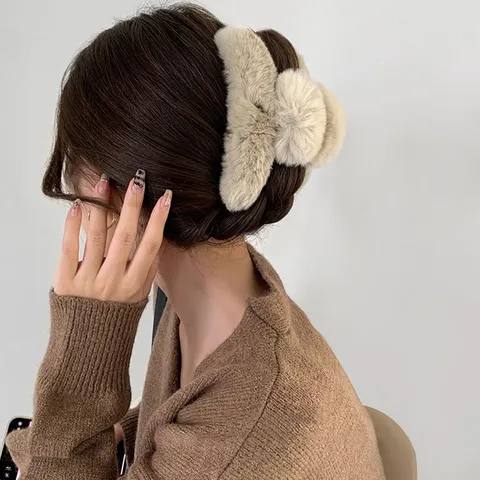 Grandi Mollette Per Capelli Presa Forte Opaco Acrilico Geometrico Antiscivolo Per Capelli Folti Stile Francese Accessori Capelli Donna