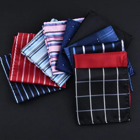 Heren Zakelijke Pak Borstzakdoek Gestreepte Jacquard Trouw Bruidegom Zakdoek Formele Pak Zakdoek Mode Accessoires