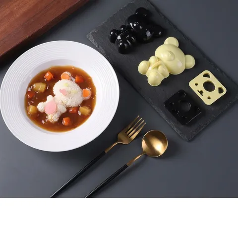 Stampo per Polpette di Riso Orso dei Cartoni Animati DIY Carino Animale Curry Riso Sushi Strumento di Produzione Accessorio da Cucina per Cottura