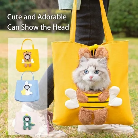 Portable Breathable Pet Travel Bag Large Capacity Foldable Cat Carrier Outdoor Puppy Backpack Shoulder Bag Pet Supplies