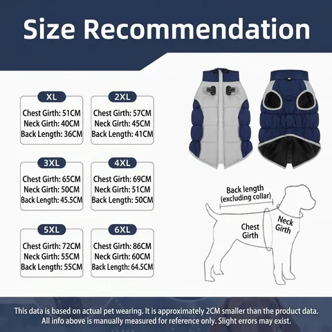 Reflecterend Waterdicht Huisdier Hond Wintervest Verdikt Warm Winddicht Outdoor Jas Voor Middelgrote Grote Honden Top Kleding