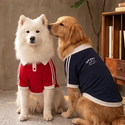Warm Dog Hoodie Autumn Winter Fleece Clothes For Golden Retriever Medium Large Dogs