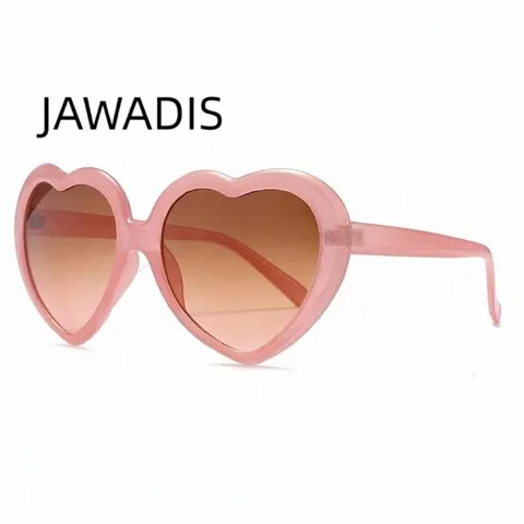 Heart Shaped Sunglasses Large Frame PC UV400 Protection Trendy Cute Party Aesthetic Eyewear