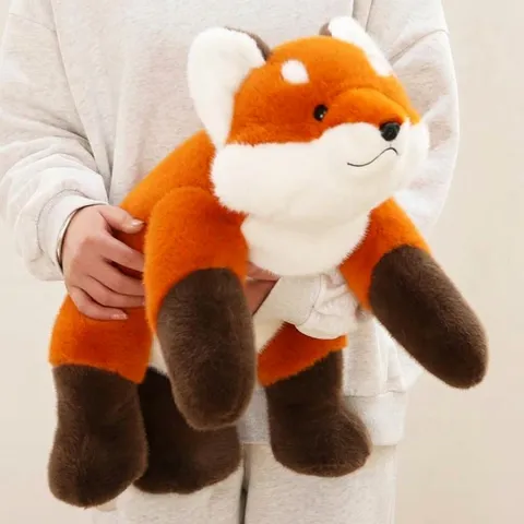 Carino Volpe di Peluche Animale Stuffed Giocattolo Morbido Soffice Cuscino Abbraccio Cartoon Animale Bambola Bambini Compagno Decorazione Stanza Regalo