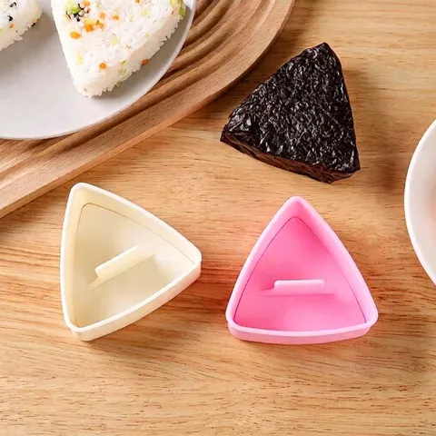 Stampo per Polpette di Riso Triangolare in Plastica per Uso Alimentare Domestico Bento Giapponese a Strati Strumento Cucina DIY