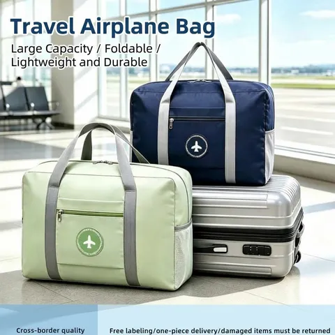Large Capacity Travel Bag Foldable Waterproof Luggage Bag Portable Handbag Trolley Sleeve Travel Organizer Bag