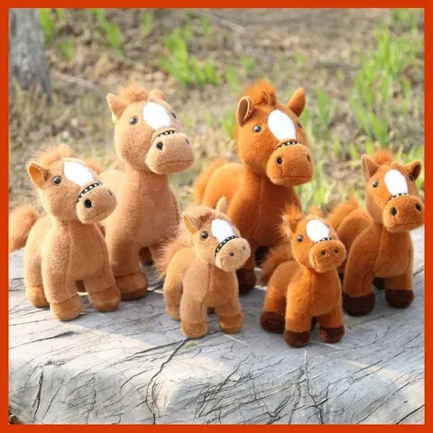 Peluche di Cavallo di Simulazione Carino Bambola di Peluche Regalo di Compleanno per Bambini Decorazione della Casa