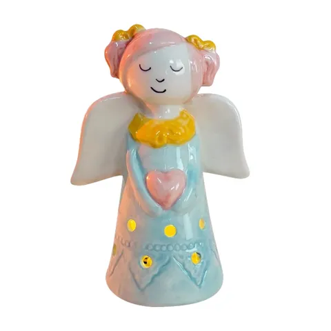 Creative Angel Ceramic Night Light Bedside Lamp Romantic Tabletop Ornament Bedroom Decor