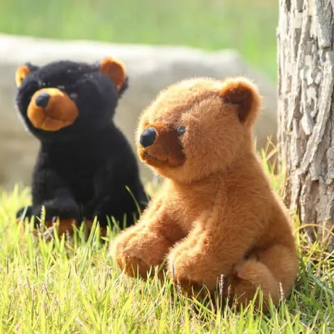 Peluche di Orso Polare Orso Nero Orso Marrone Simulazione Animale Selvatico Bambola Morbido Cuscino per Dormire Regalo per Bambini