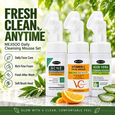 Mousse Detergente Viso Schiumogena Pulizia Profonda Idratante Con Estratti Vegetali Per Cura Quotidiana