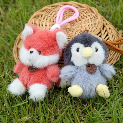 Süßes Cartoon Tier Plüschtier Anhänger Capybara Panda Elefant Puppe Tasche Hängende Ornament Weich Gestopftes Tier Geschenk