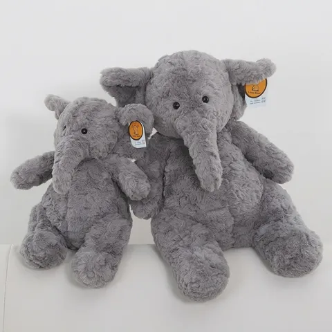 Cute Simulation Elephant Plush Toy Stuffed Animal Soft Doll Baby Sleeping Accompanying Companion Doll Kids Birthday Gift