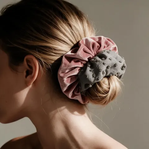 Korean Style Morandi Color Fabric Scrunchies Elegant Lazy Hair Tie Hair Accessories For Women