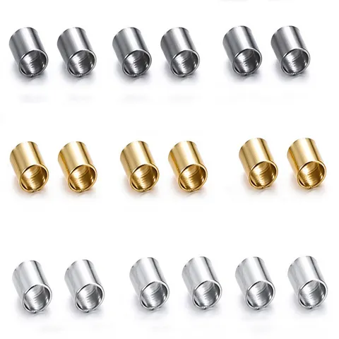 Tubi di Posizionamento Perline a Schiacciare in Rame 2mm per Creazione Gioielli Fai da Te Accessori Materiale per Braccialetti e Collane