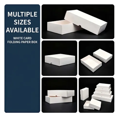 Scatola di Imballaggio per Gioielli in Carta Minimalista Stile Cassetto Piccola Scatola Regalo per Collana Anello Orecchino Conservazione