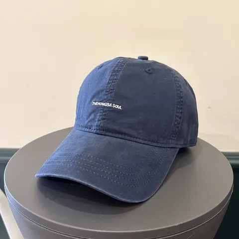 Casquette de Baseball Femme Style Coréen en Coton Lavé Lettre Brodée Simple Réglable Protection Solaire Casquette pour Homme Jeunesse
