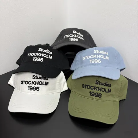 Casquette de Baseball Stockholm 1996 Brodé Coton Ajustable Chapeau de Soleil Unisexe Streetwear Hip Hop Snapback pour Hommes Femmes