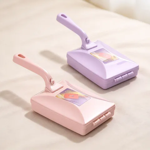Spazzola Per Pulizia Manuale In Plastica Con Doppio Rullo Elettrostatica Rimuovi Polvere E Capelli Per Divano Letto Tappeto Vestiti