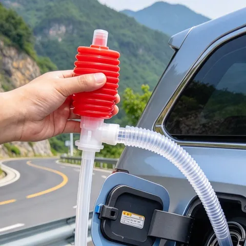 Manual Siphon Pump Portable Liquid Fuel Transfer Pump For Car Motorcycle Vehicle Oil Gasoline Water Extractor Plastic Hand Pump Tool