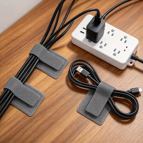 Lazos Autoadhesivos de Nailon para Gestión de Cables Correas Organizadoras de Cables de Alimentación y Datos para el Hogar Oficina Estudio Escritorio