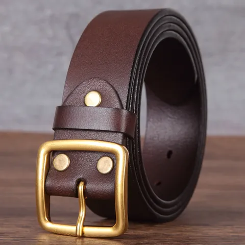 Ceinture en Cuir de Vachette Fleur Véritable pour Hommes Femmes Vintage Décontracté avec Boucle à Ardillon pour Jeans Mode Ceinture Décorative Fait à la Main