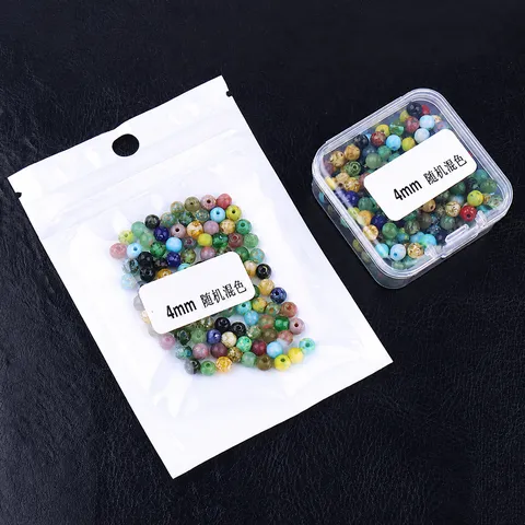 4mm Picasso Glass Seed Beads Colorful Loose Beads DIY Spacer Beads For Handmade Bracelet Necklace Jewelry Making