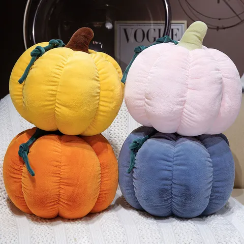 Almohada de Peluche de Calabaza de Simulación Calentador de Manos Juguete de Calabaza Relleno Suave para Halloween Decoración del Hogar Regalo Niños Adultos