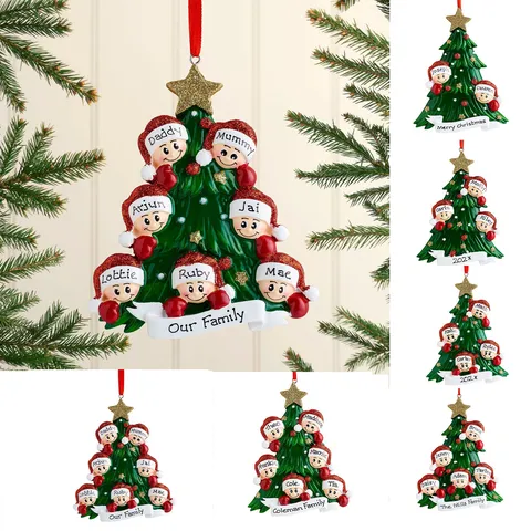 Ciondolo Albero di Natale Acrilico Simpatico Cappello da Babbo Natale Omino Ornamento Appeso per Auto Festa Decorazione Casa
