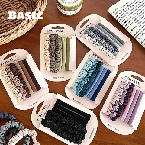 Γυναικεία Μόδα Υφασμάτινα Scrunchies Λάστιχα Μαλλιών Υψηλή Ελαστικότητα Αξεσουάρ