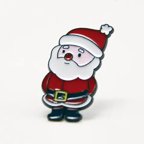 Zinc Alloy Christmas Brooch Cute Santa Claus Snowman Christmas Tree Enamel Pin Festive Badge Jewelry Gift For Women Men