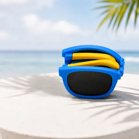 Kinder Faltbare Polarisierte Sonnenbrille TPEE Rahmen Anti-UV Leichte Tragbare Brille Für Jungen Und Mädchen Outdoor