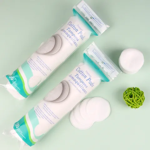 Ronde Katoenen Make-up Remover Pads Dubbelzijdige Gezichtsreiniging Pads Zachte Zachte Huidverzorging Wattepads Voor Vrouwen