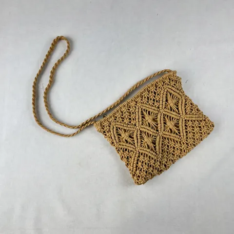 Moda Mujer Casual Algodón Tejido Bolso Bandolera Simple Ligero Borla Bolso de Hombro Diario Versátil Bolso de Mano