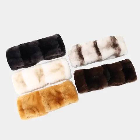 Bandeau Chaud en Fausse Fourrure pour Femmes Bonnet Style Cosaque Russe Cache-oreilles Rétro Peluche Moelleux pour Temps de Neige