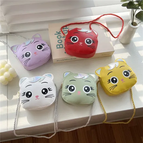 Cute Cartoon Rabbit Shoulder Bag For Kids PU Leather Mini Crossbody Purse For Girls Sweet Animal Messenger Bag With Adjustable Strap Small Coin Pouch Daily Casual Accessories