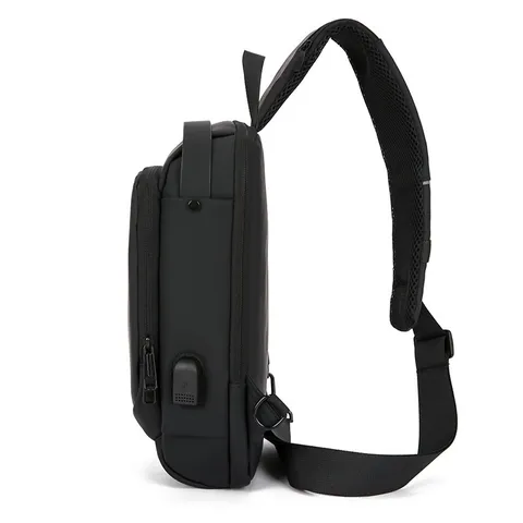 Borsa da Petto per Uomo Antifurto con Codice a Combinazione Borsa a Tracolla in Tessuto Oxford Impermeabile Zaino da Viaggio Sportivo