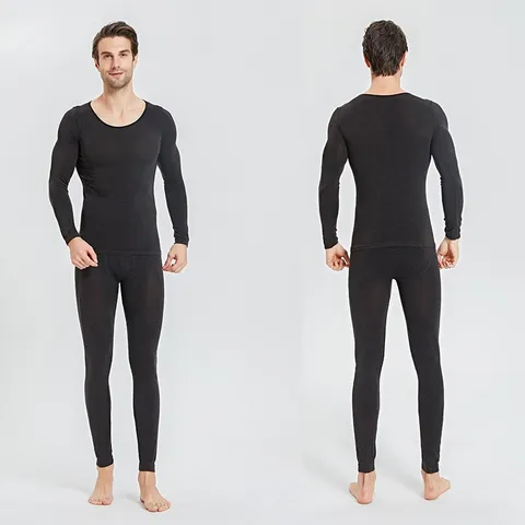 Seamless Thermal Underwear Top And Bottom Set Quick Heating Long Sleeve Slim Fit Winter Baselayer For Men Women Kids