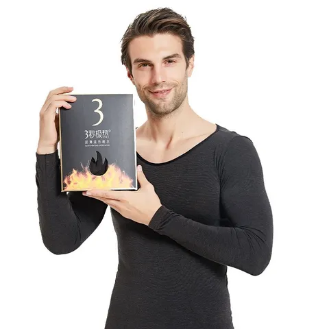 Seamless Thermal Underwear Top And Bottom Set Quick Heating Long Sleeve Slim Fit Winter Baselayer For Men Women Kids