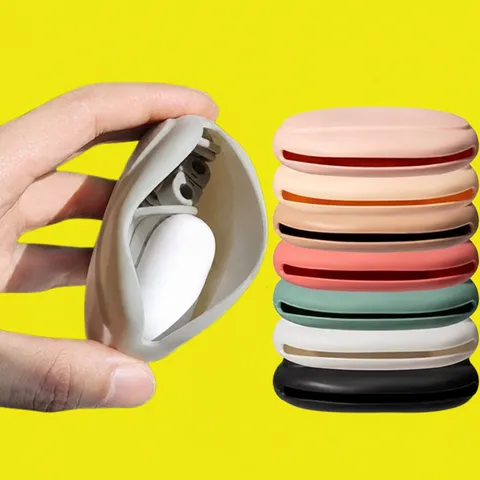 Portable Silicone Storage Bag Mini Coin Purse Earphone Cable Organizer Waterproof Travel Pouch For Outdoor Daily