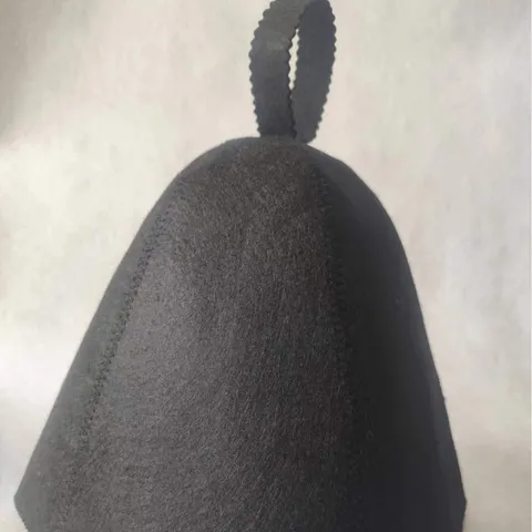 Thickened Felt Sauna Hat Heat Insulation Water Absorbent Hair Drying Cap With Hanging Loop Bath Shower Headwear