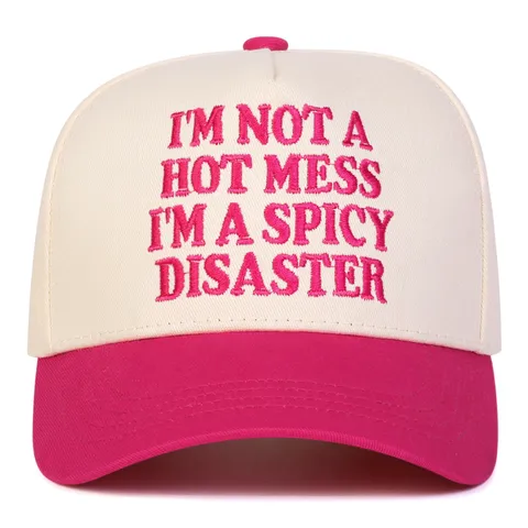 Unisex Trucker Hat Mesh Baseball Kappe Slogan Bestickt Verstellbare Snapback Hat
