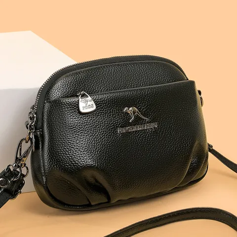 Bolso Bandolera Pequeño Cuadrado Retro para Mujer Bolso de Hombro de Cuero PU Simple Monedero para Celular Bolso Casual de Moda