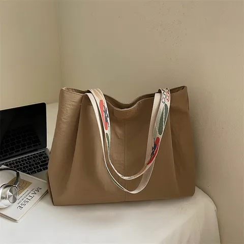 Γυναικεία Τσάντα Tote Μεγάλης Χωρητικότητας Casual Μόδα Τσάντα Ώμου με Κεντημένο Ιμάντα Νάιλον Τσάντα Shopper
