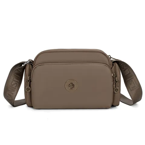 Borsa a Tracolla da Donna in Tessuto Oxford Grande Capacità Leggera Tinta Unita Borsa a Spalla Messenger Bag Casual Quotidiana