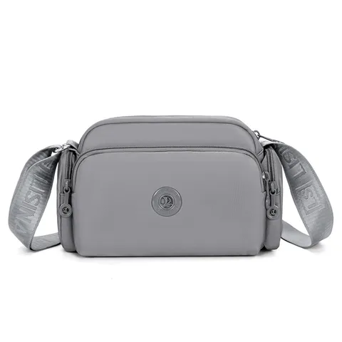 Borsa a Tracolla da Donna in Tessuto Oxford Grande Capacità Leggera Tinta Unita Borsa a Spalla Messenger Bag Casual Quotidiana