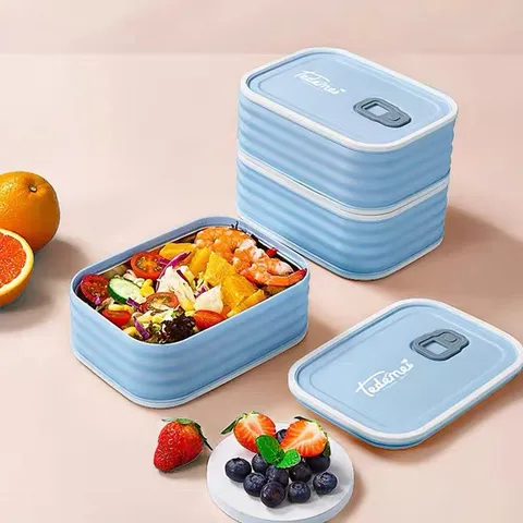 Edelstahl Isolierte Lunchbox Tragbarer Lebensmittelbehälter Auslaufsicher Bento Box Für Büro Schule Zuhause