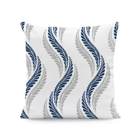 Moderner Minimalistischer Geometrischer Kissenbezug Leinen Kurzplüsch Pfirsichhaut Kissenhülle Bedruckt Marineblau Grau Home Decor Dekokissenbezug