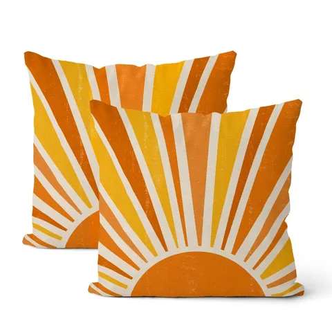 Geometric Abstract Printed Pillow Case Morandi Color Nordic Linen Plush Decorative Cushion Cover For Sofa Bed Living Room Home Decor