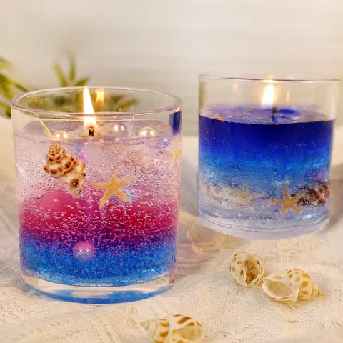 Kit per la Creazione di Candele Profumate in Cera in Gel DIY Oceano Floreale Fatto a Mano Kit Artigianale per Casa Festa Regalo