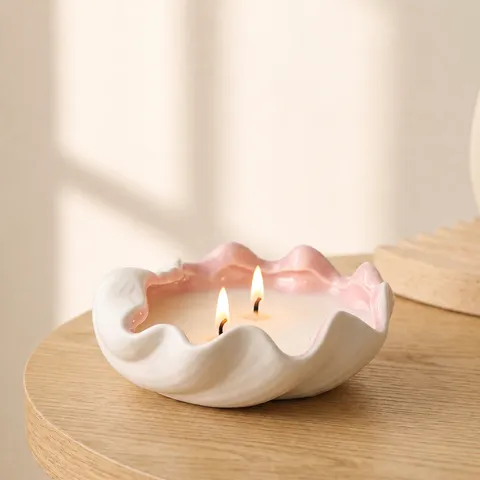 Creative Conch Shell Starfish Scented Candle Ceramic Aromatherapy Candle Romantic Valentine Home Decor